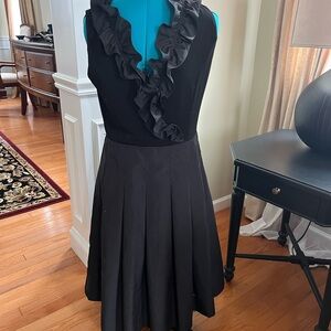 Jessica Howard Black Ruffled Dress